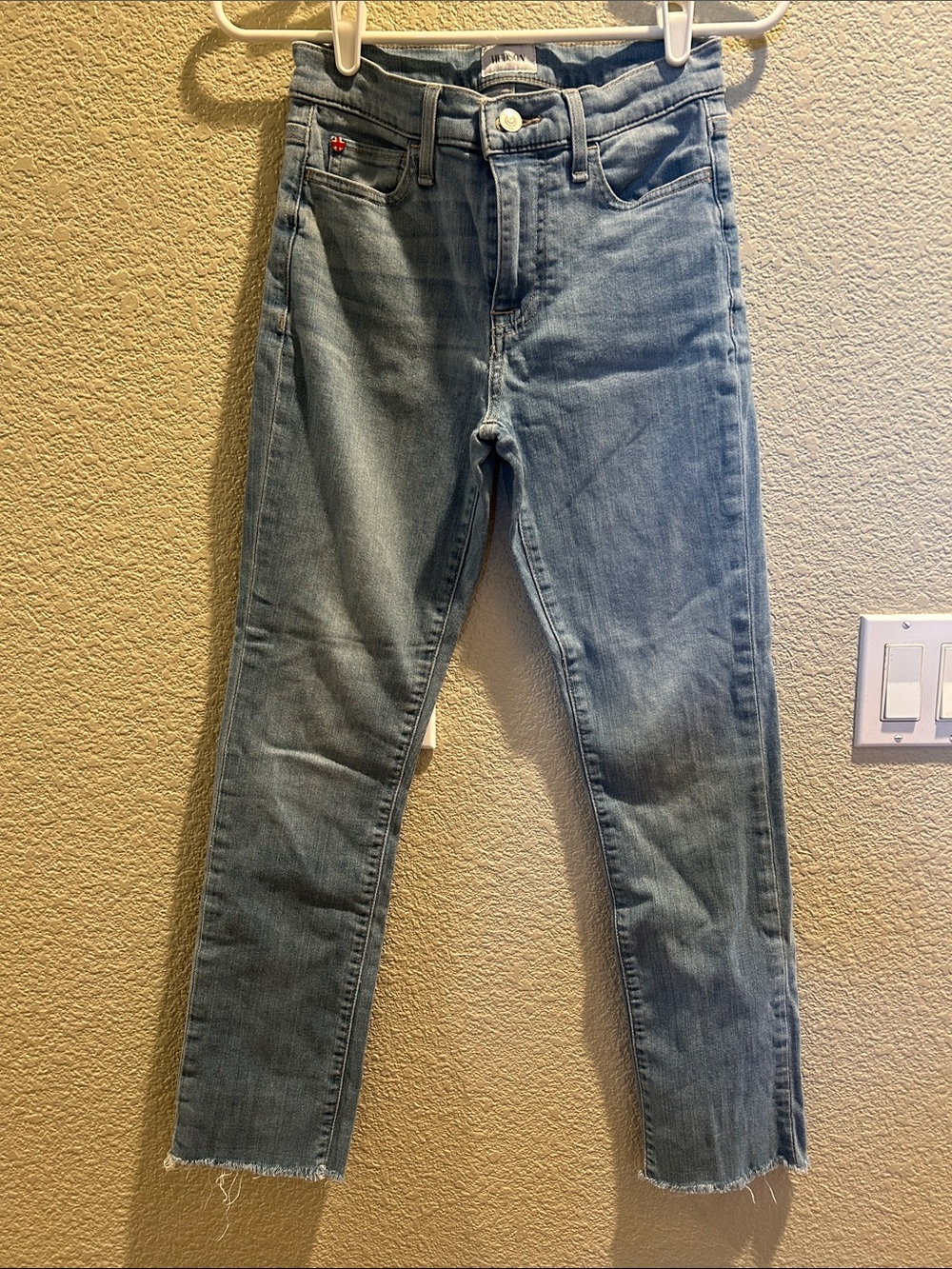 Hudson Jeans Light Blue Ankle Crop Slim Jeans
